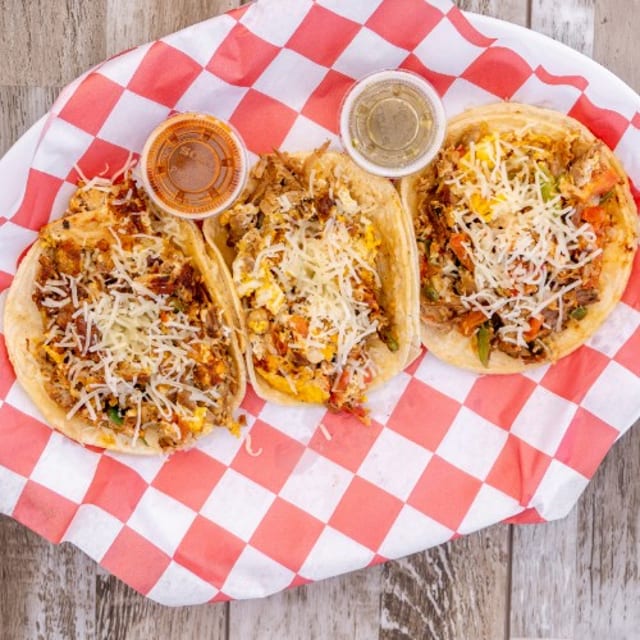 3 Breakfast Tacos.
