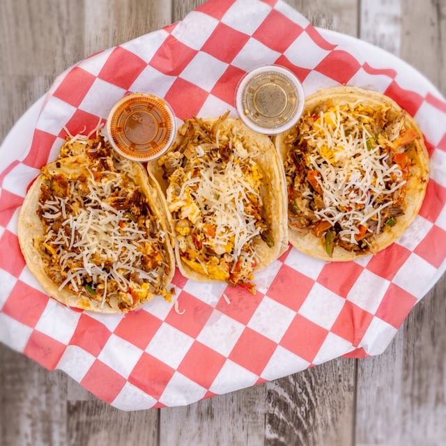 3 Breakfast Tacos.