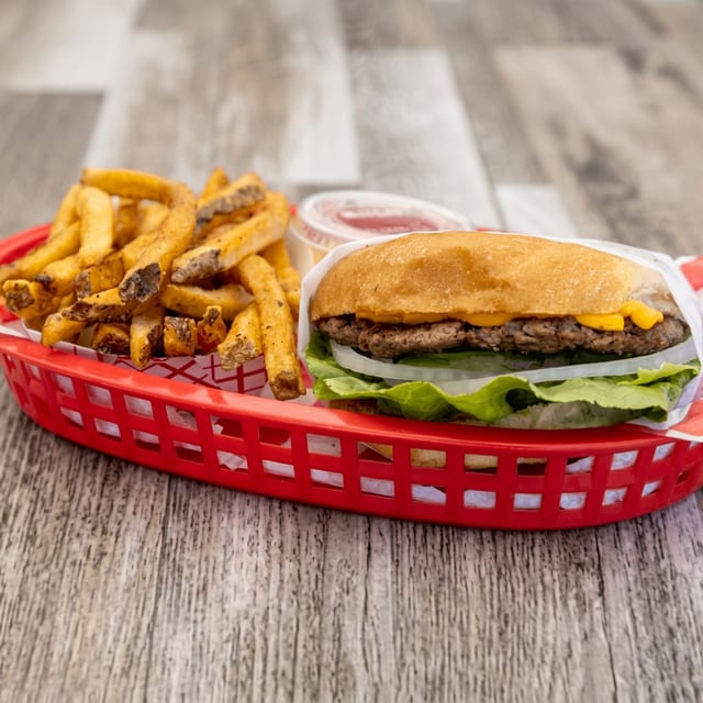 Regular Cheese Burger.