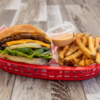 Pineapple Double Cheese Burger